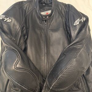 Joe Rocket Black Perforated Leather Jacket